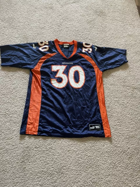 Vintage Puma Terrell Davis Denver Broncos #30 Size XL Jersey printed