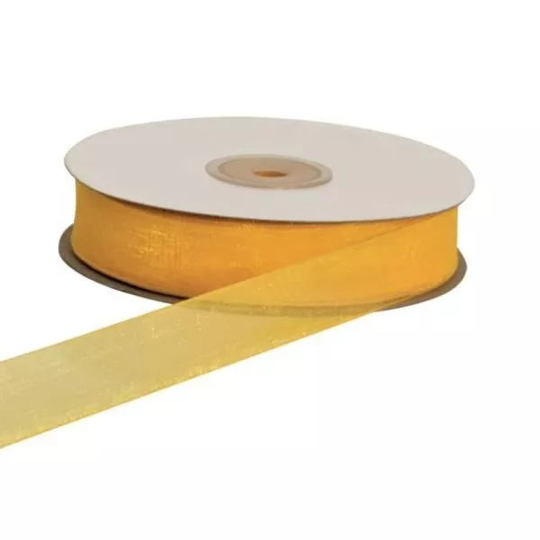 Nastro in organza GIALLO 40 mm x 50 metri