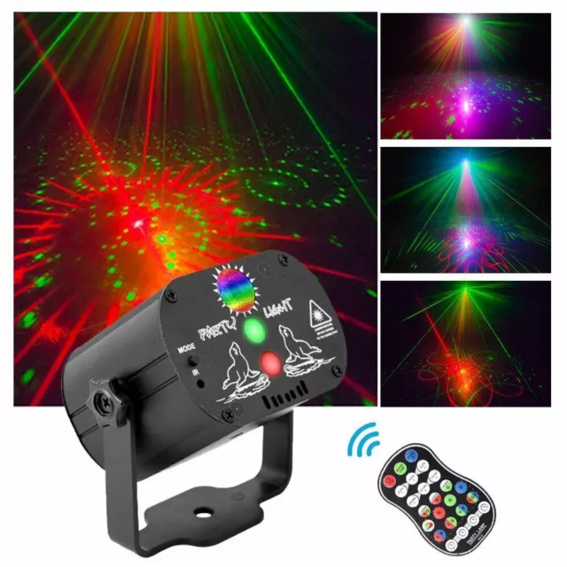 480 Patterns Laser Projector Stage Light LED RGB Party KTV Show DJ Disco Lights 3