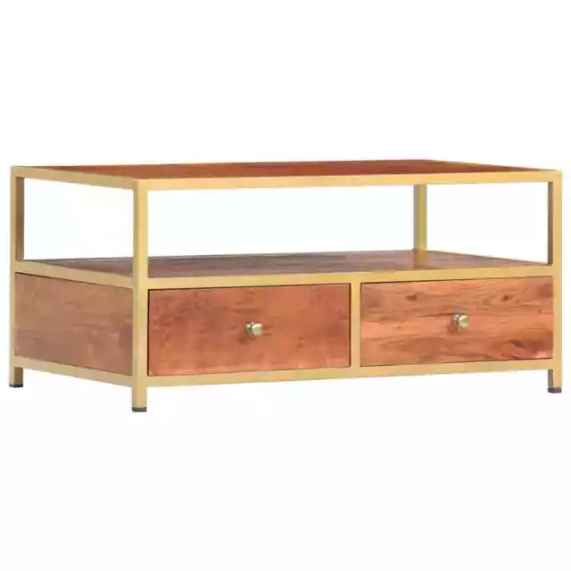 Mesa de centro madera maciza acacia 90x50x40 cm vidaXL