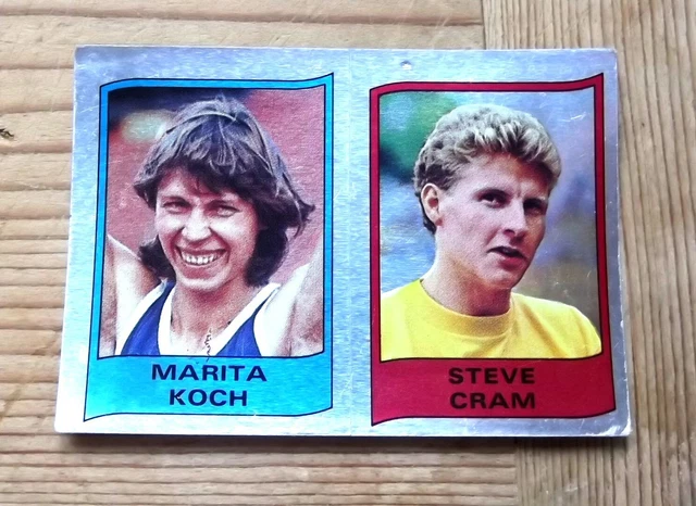 Panini Supersport Folie Marita Koch Ostdeutschland & Steve Cram Gb Athletik Nr. 103