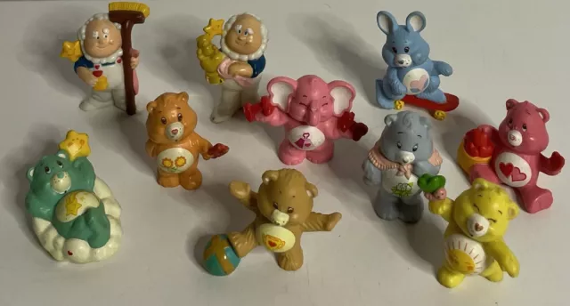 Bisounours Care Bears Carebears Lot de 10 figurines pvc figures Kenner vintage