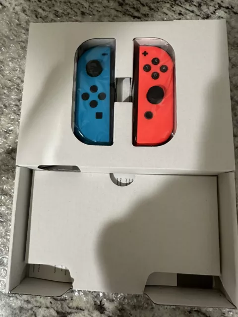 Official NEW Nintendo Switch Joy-Con Controller - Neon Red/Blue From OLED Model