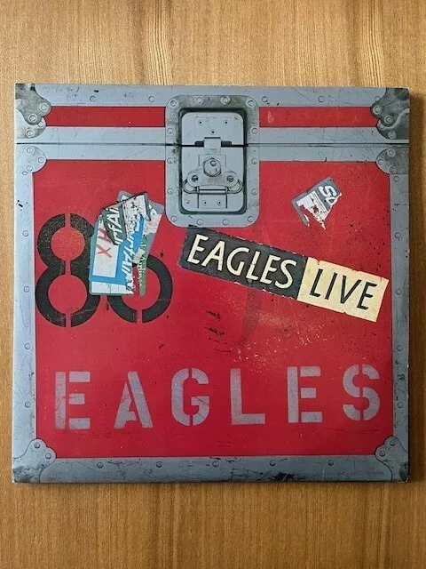 Eagles Live 12" Double Vinyl LP Album With Poster 1980 UK Press Asylum K 62032