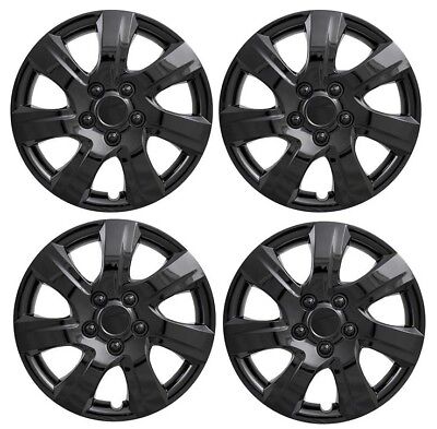 NEW 2010 2011 Toyota CAMRY 16" GLOSS BLACK Hub Cap Hubcaps Wheelcover SET of 4