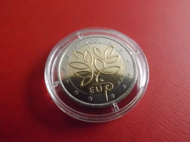 *Selten!Finnland 2 Euro 2004 *EU-Erweiterung *Teilvergoldet(Schub.24)
