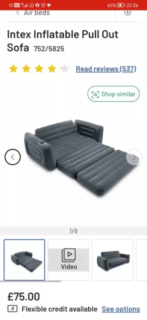 Intex Inflatable Air Sofa bed