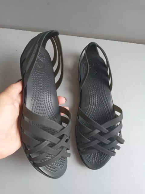 Crocs huarache black cheap