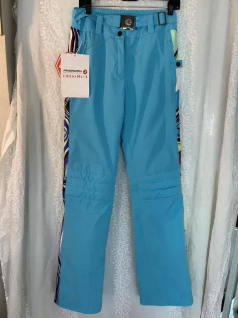 Emilio Pucci x Rossignol Ski Suit Vest Pants Snowboard M L Kaylash Pink