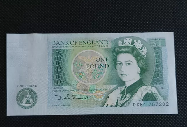 Bank Of England One Pound Note Newton/Somerset Ef 2