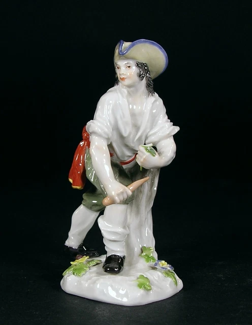 Meissen Miniature Model Number 1726 ‘Farmer’ Late 19th Century.