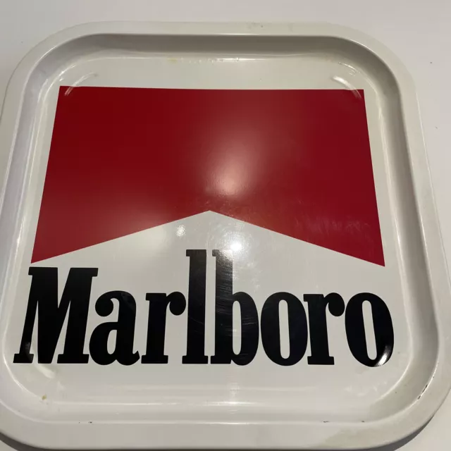 Vintage Marlboro Metal Drinks/Beer Serving Tray 35x35cm D (J)