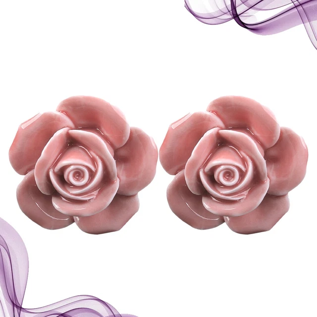 Knobs Dresser Drawers Vintage Floral Door Knob Cabinet Handle 2