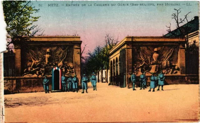 CPA AK METZ - Entrance to the Barracks of the Genie (473809)