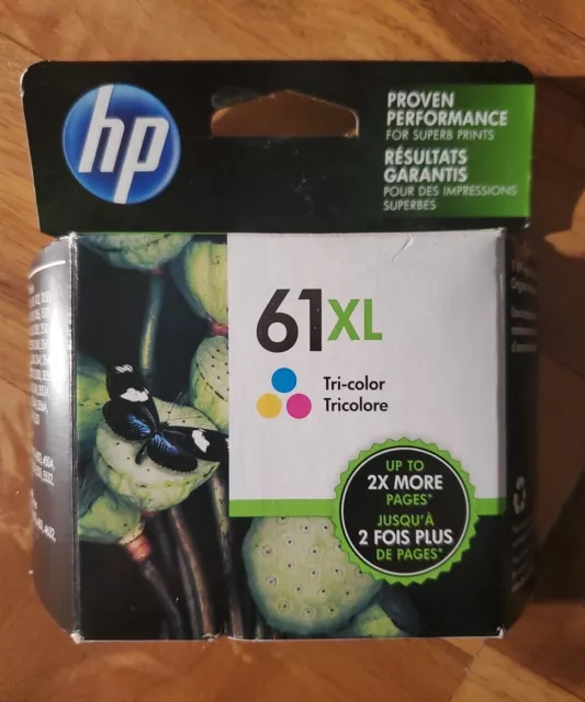 Genuine HP 61XL Tri-Color Ink Factory Sealed Boxed Expired June 2017 New