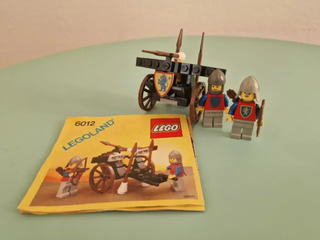 Lego vintage set Legoland Castle 6012 Siege Cart, complete with instructions