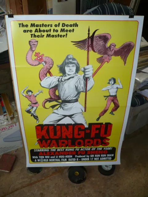 KUNG-FU WARLORDS, orig 1-sh / movie poster [1970's] -- Shaw Bothers production