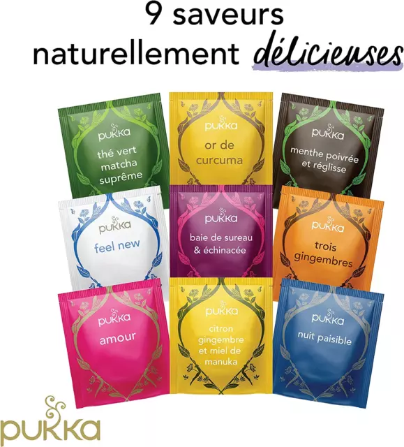 Pukka Coffret Sélection, Assortiment De 5 Thés Et Infusions Biologiques Issus Du 2