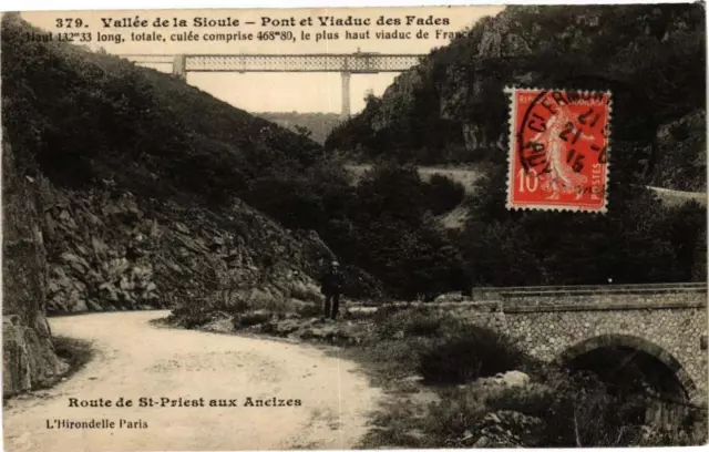 CPA SIOULE Valley - FADES Bridge and Viaduct (222105)