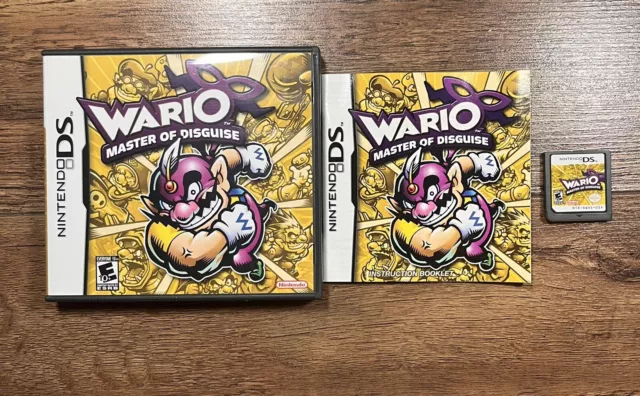 Wario Master Of Disguise -- Nintendo DS/3DS — Complete With Manual