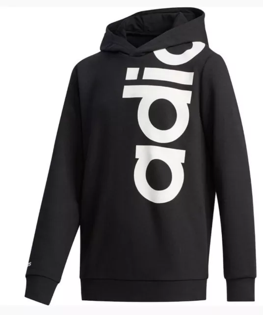 Adidas Junior Girls Hoodie Fleece Top Track Jacket Sweatshirt Big Logo