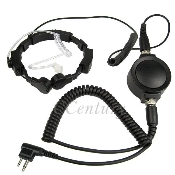 Tactical PTT Throat Mic Microphone Headset for Motorola EP450 GP300 CP040 CP180
