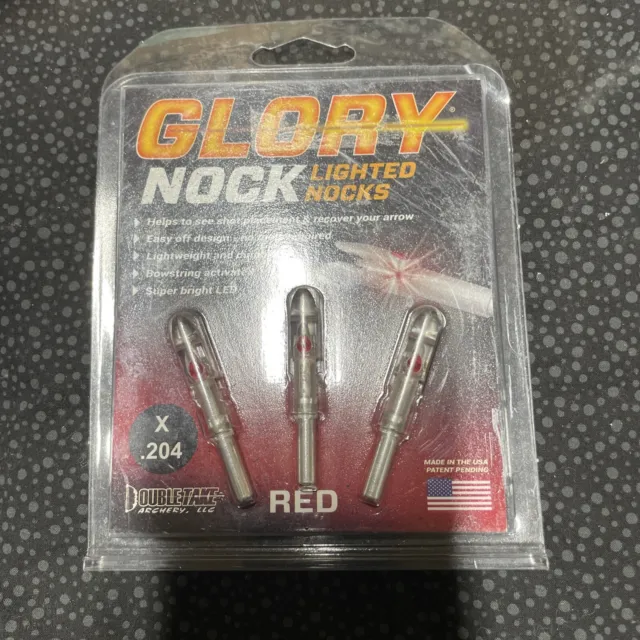 Glory Nock Red Lighted Nocks X .204