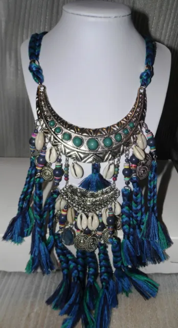 Ibiza style, Indianer Kette, Statement Kette, Choker-Collier, Kette Young style