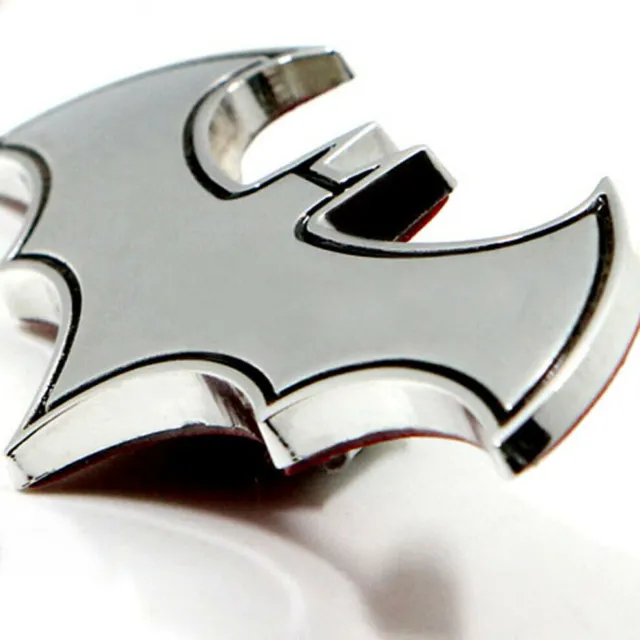 1x Silver 3D Chrome Logo Metal Badge Emblem Car Trunk Decal Sticker Accessories