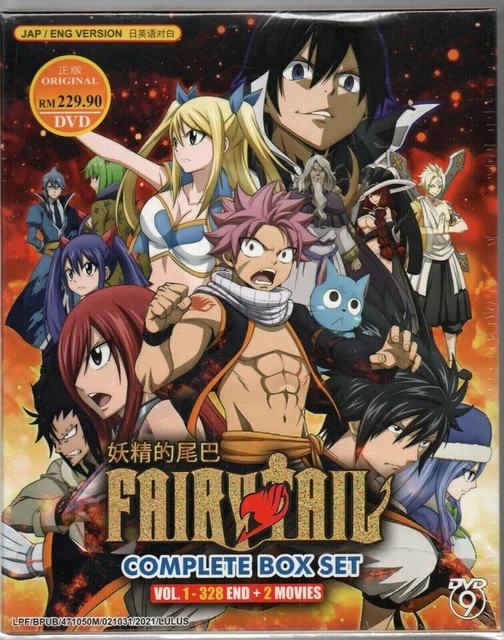 FAIRY TAIL COMPLETE Series TV Vol. 1 328 End 2 Movies DVD Anime