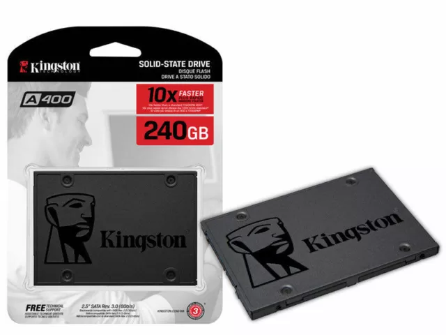 Ssd Disco Solido Kingston 960Gb 240Gb 480Gb A400, 2,5", Sata3.0,