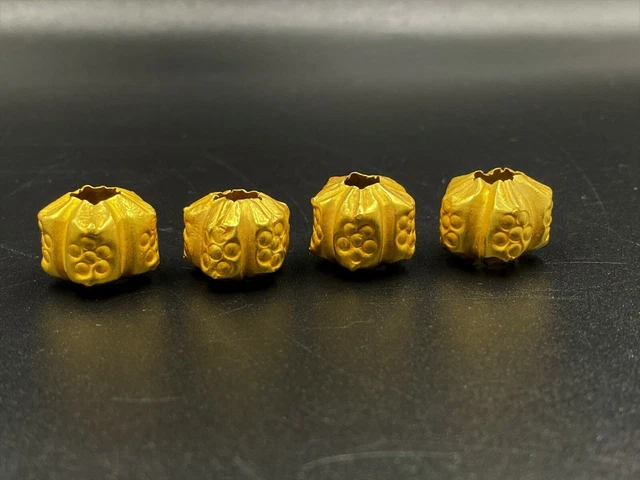 Old Ancient Antique Pyu Dynasty Culture Gold Beads from South east Asia Burma