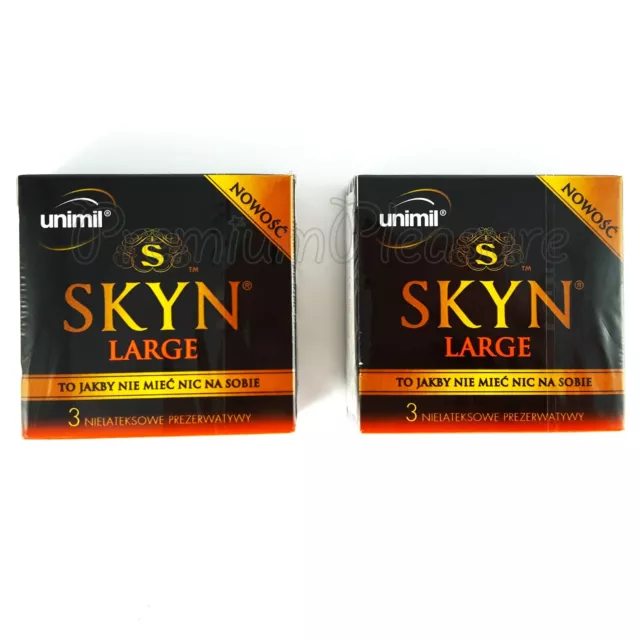 Skyn Grand King Taille XL XXL Condoms sans Latex Plus Large 2 Boîtes De 6