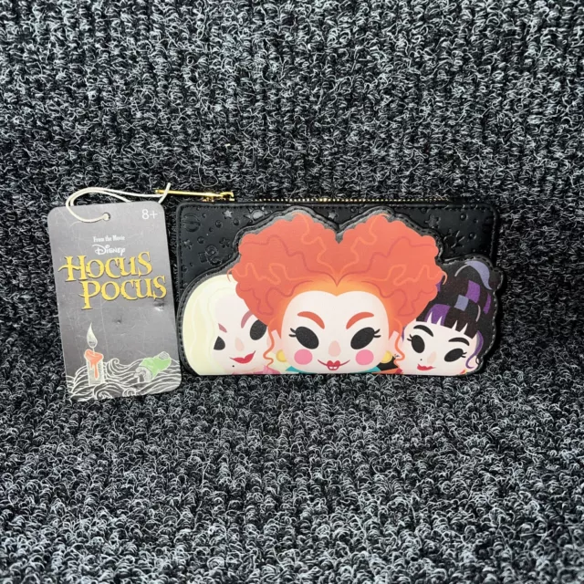 Loungefly Disney Hocus Pocus Sanderson Sisters Wallet With Binx On Back NEW