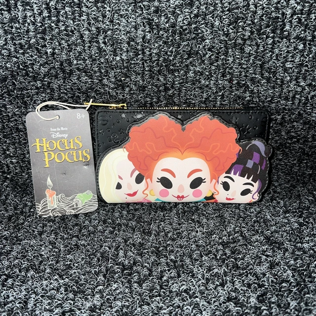 LOUNGEFLY DISNEY HOCUS Pocus Sanderson Sisters Wallet With Binx On Back