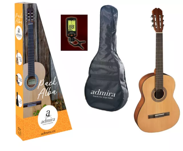 Juego de guitarras de concierto Admira Alba 4/4 incl. bolsa y afinador