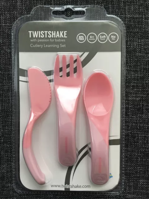 Couteau à cuillère pour ustensiles pour bébé Twistshake 6 mois sans BPA 3