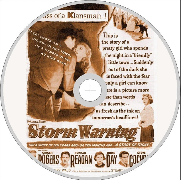 STORM WARNING (1951) Ginger Rogers, Ronald Reagan, Doris Day and Steve