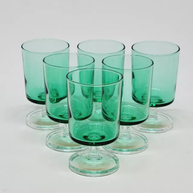 6 Verres Luminarc Suède Vert Menthe