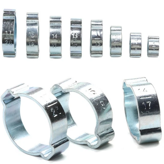 MORSETTI TUBO UNIVERSALI Morsetti Esterno Casa Tipo P Sostituzioni Foderati In Gomma EUR 8,48 - Foto 5