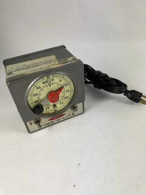 Industrial Timer Time-O-Lite Master M-59 Darkroom Timer, Film Photography