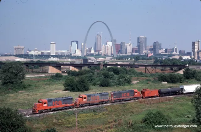 ICG Illinois Central Gulf Diesel SD20 #2023 1984 35mm Original Kodachrome Slide