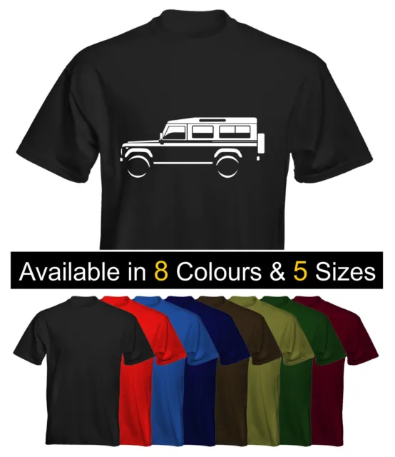 T-shirt da uomo Velocitee Land Rover Defender 110 opzioni immagine venditore Regno Unito