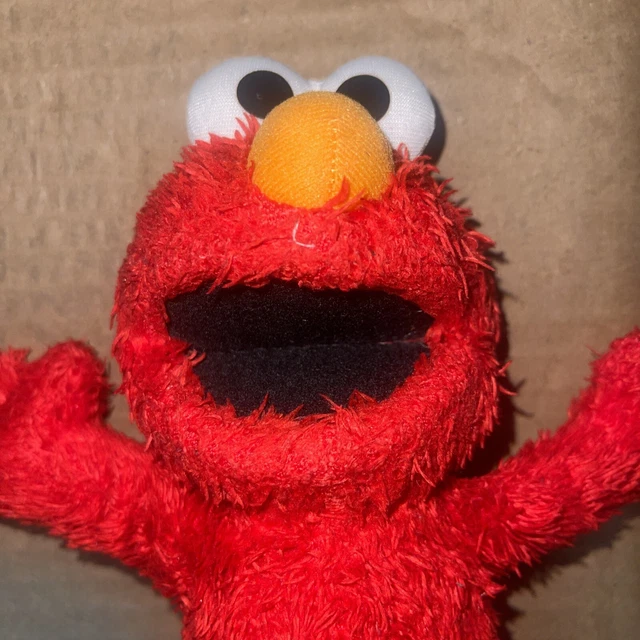 SESAME STREET ELMO plush stuffed animal soft toy plastic eyes 5.00