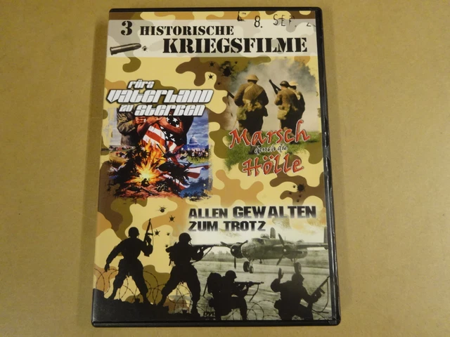 Dvd / 3 Historische Kriegsfilme - Marsch Durch Die Holle - Fur's Vaterland Zu...