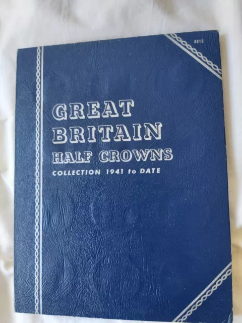 Whitman Folder no 8013 Half Crown Collection 1941-1967 Complete.see DESCRIPTION