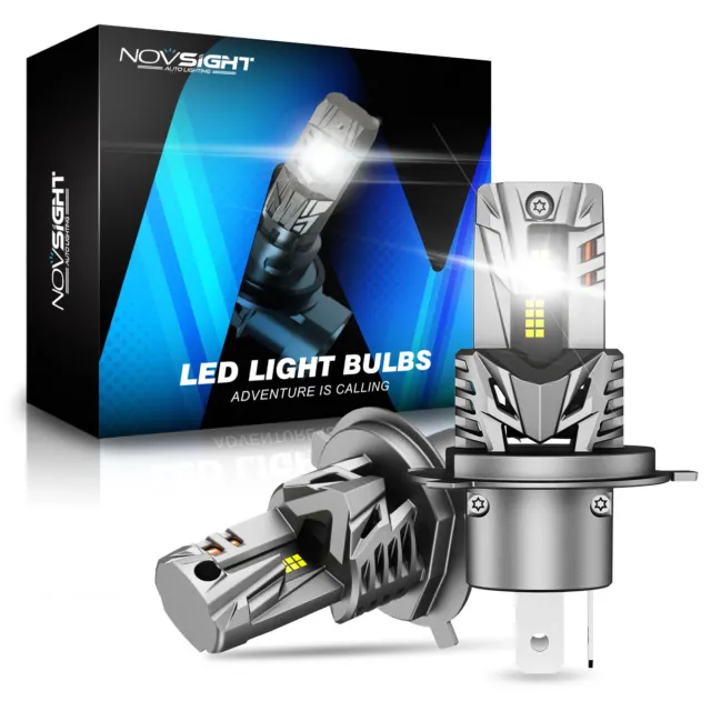 NOVSIGHT 90W 20000LM H4 LED Headlight Conversion Bulbs Kit High Low 6500K White