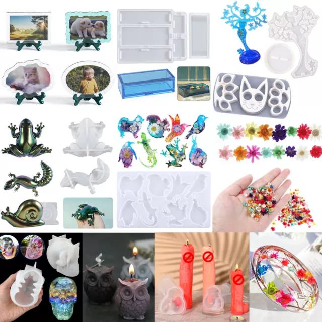 DIY Crystal Cluster Silicone Resin Mold Epoxy Pendant Casting Mould Craft  Tool