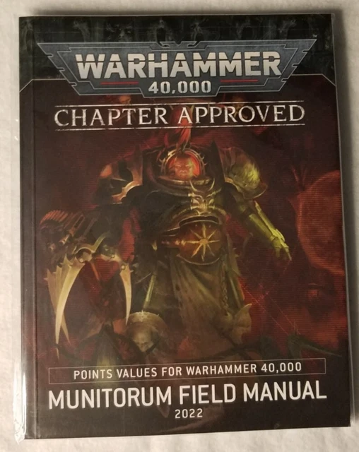 WARHAMMER 40K CHAPTER Approved Munitorum Field Manual 2022 2.99 PicClick
