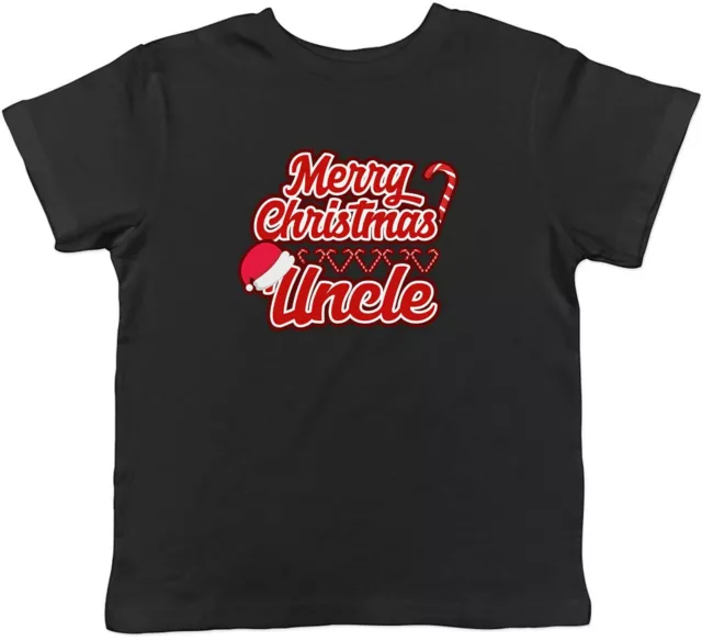 T-shirt Buon Natale zio bambini bambini ragazzi ragazze